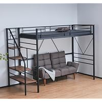 Amazon|ロフトベッド 階段付き S パイプベッド シングル コンセント Amazon|ロフトベッド 階段付き S パイプベッド シングル コンセント